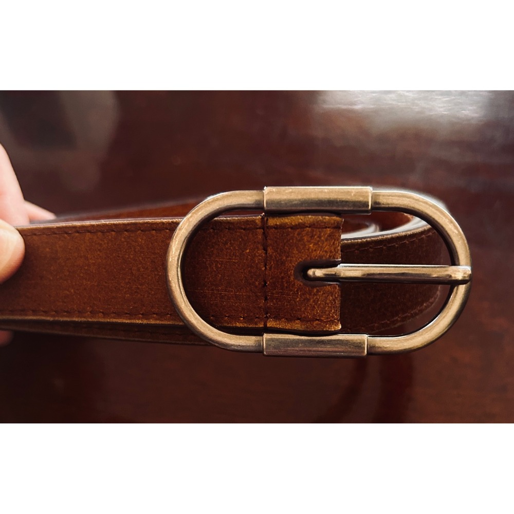 Distressed Genuine Leather Large Brown Belt Southwestern Western Cowboy Handmade - Picture 2 of 5